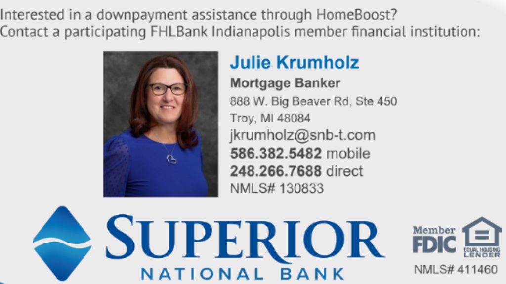 Michigan HomeBoost Down Payment Assistance